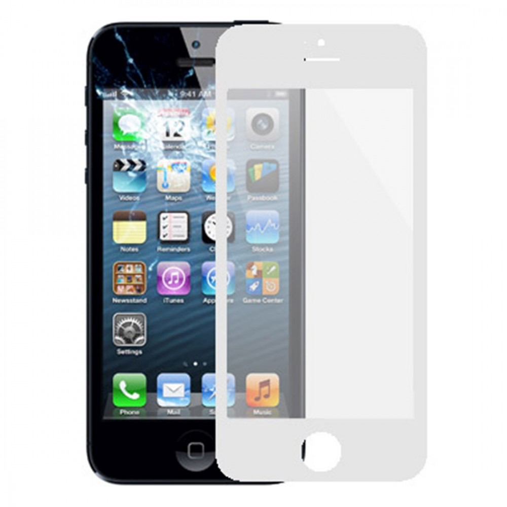 10 PCS for iPhone 5 & 5S Front Screen Outer Glass Lens(White) iPhone Replacement Parts Apple iPhone 5 & 5S